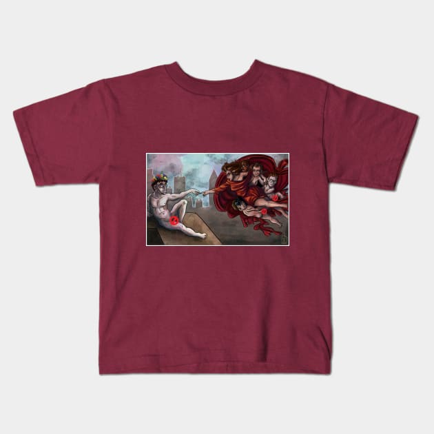 The Creation of Zuul Kids T-Shirt by PinkInDetroit